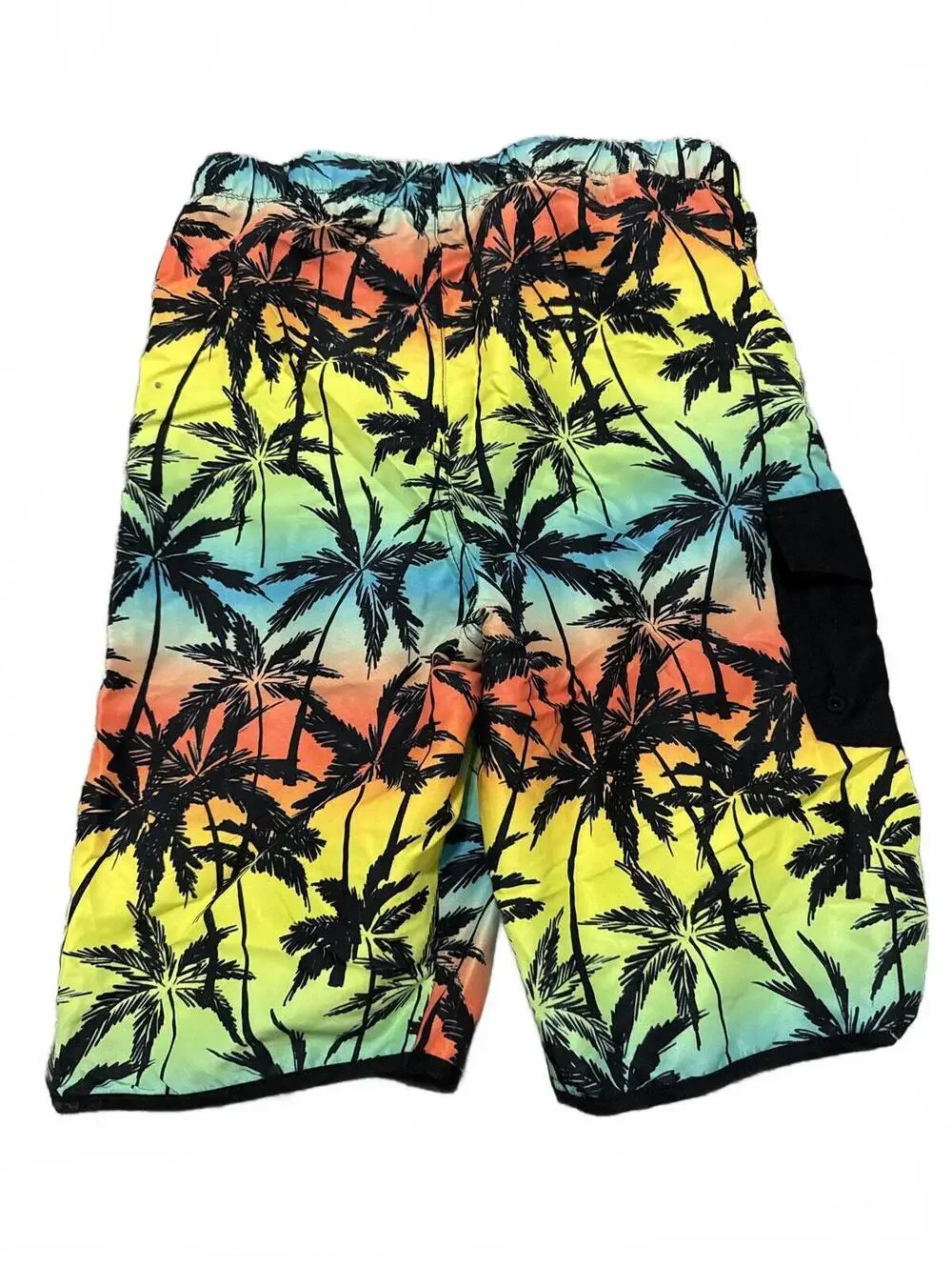 Fabkids Palm Tree Swim Trunks - Boys Large